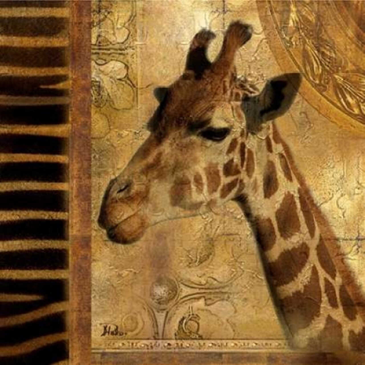Elegant Safari III-Giraffe Poster Print by Patricia Pinto - Item # VARPDX6853C